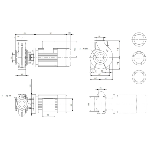 Консольно-моноблочный насос Grundfos NB 32-125/130 AF2ABQQE 97564281