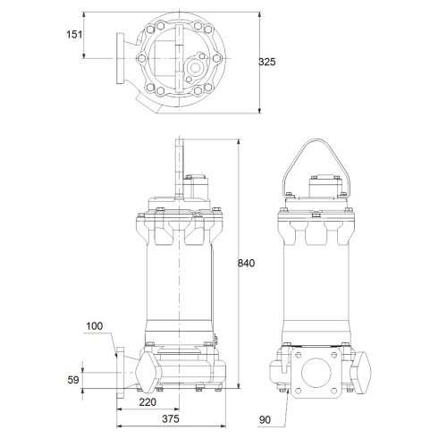 Дренажный насос Grundfos DPK.20.100.110.5.1D 96926034