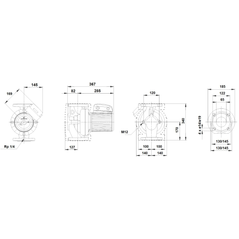 Циркуляционный насос Grundfos UPS 65-180 F 96402316