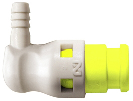 Штекер БРС без клапана желтый Cube Cupla SPC-04PHL-VL-YEL POM SG