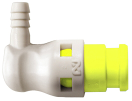 Штекер БРС без клапана желтый Cube Cupla SPC-06PHL-VL-YEL POM SG