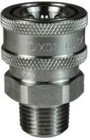 1/2 Розетка БРС V DIXON без отсек, клап резьба NPT (нерж. 316) 4VF4-SS-E-LS