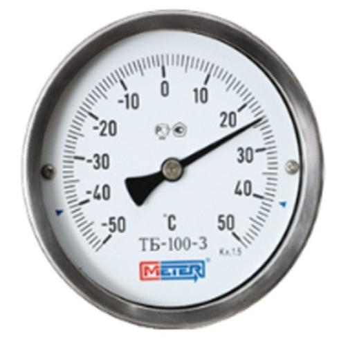Термометр биметаллический МЕТЕР ТБ-3-80-0…80-100-1-1