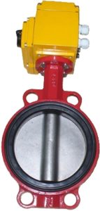Затвор дисковый чугунный с электроприводом ABRA BUV-VF826D Ру16 Ду100 GGG40 NBR (PN16 DN100)