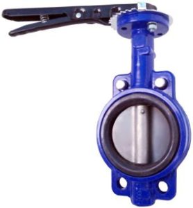 Затвор дисковый поворотный межфланцевый стальной VITON Фобос ФБ99-000-300 000 VITON Ру16 Ду300 (PN16 DN300)