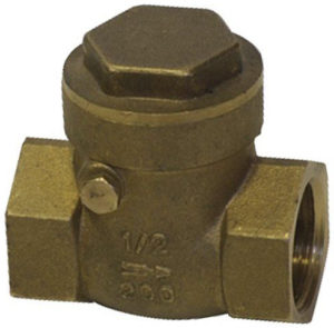 Клапан обратный латунный поворотный муфтовый SGL Ду15 Ру16 (DN15 PN16)