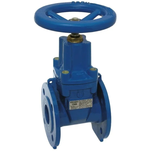 Задвижка чугунная с обрезиненным клином Tecofi Ду300 Ру10 (DN300 PN10) VOC4241C вода