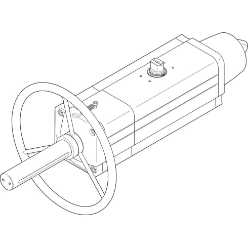 Неполноповоротный привод Festo DAPS-0180-090-RS4-F0710-MW