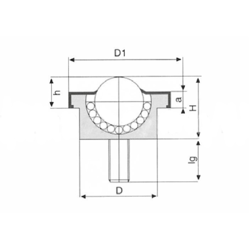 Шариковая опора SP 15 C-FL ISB