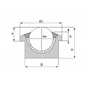 Шариковая опора SP 22 SS ISB