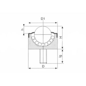 Шариковая опора SP 12 D-FL ISB