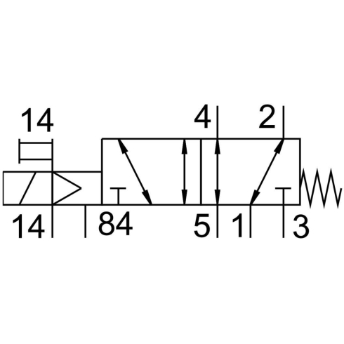 Распределитель с электроуправлением Festo VUVG-S18-M52-MZT-G14-1T1L