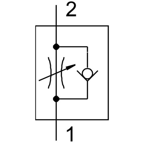 Дроссель с обратным клапаном Festo GRLA-1/8-QS-6-MF-D