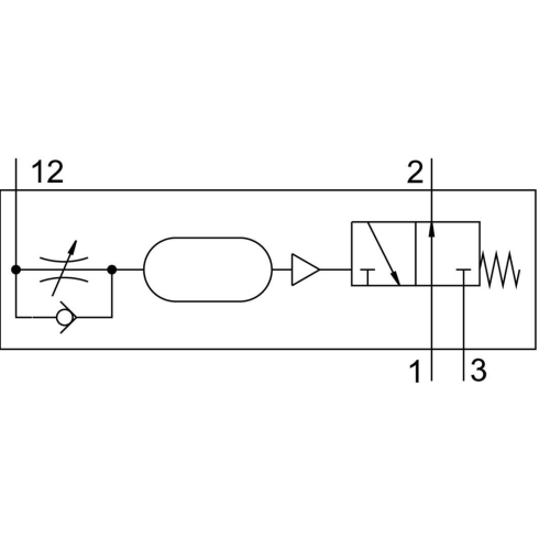 Клапан задержки времени Festo VZOA-3-1/4