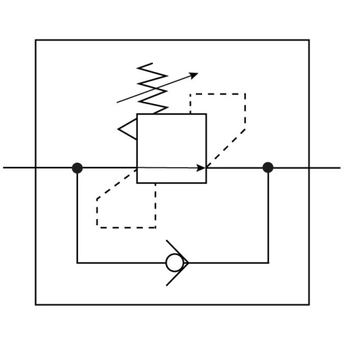 Клапан регулирования перепада давлений Festo LRL-1/8-NPT-QS-5/32-U